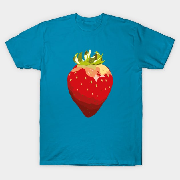 Red Strawberry T-Shirt by helengarvey